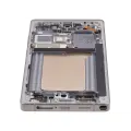 OLED Assembly With Frame Compatible For Samsung Galaxy S25 Ultra 5G (Service Pack )(US & International) (Titanium Pink Gold)