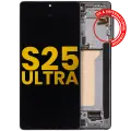 OLED Assembly With Frame Compatible For Samsung Galaxy S25 Ultra 5G (Refurbished) (US & International) (Titanium Jet Black)