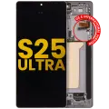 OLED Assembly With Frame Compatible For Samsung Galaxy S25 Ultra 5G (Refurbished) (US & International) (Titanium Pink Gold)