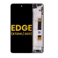 LCD Assembly With Frame Compatible For Motorola Edge 5G (XT2141 / 2021) (Refurbished) (Nebula Blue)