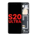 OLED Assembly With Frame Compatible For Samsung Galaxy S20 Ultra 5G (Aftermarket Plus) (Cosmic Black)
