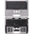 Top Case With Keyboard Compatible For MacBook Pro 13" (A1989 / Late 2018 / Early 2019) (US Keyboard) (Used OEM Pull: Grade New) (Space Gray)