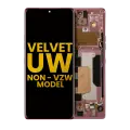 OLED Assembly With Frame Compatible For LG Velvet 5G (Non-Verizon 5G UW Frame) (Refurbished) (Red)