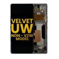 OLED Assembly With Frame Compatible For LG Velvet 5G (Non-Verizon 5G UW Frame) (Refurbished) (Gray)