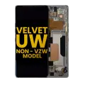 OLED Assembly With Frame Compatible For LG Velvet 5G (Non-Verizon 5G UW Frame) (Refurbished) (Silver)