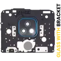 Back Camera Lens With Bracket Compatible For Motorola Moto E7 Plus (XT2081 / 2020) (Navy Blue)