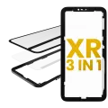 3 in 1 (Glass With OCA Pre-Installed + Frame)  Compatible For iPhone XR  (OCA Master) (2 Pack)