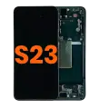 OLED Assembly With Frame Compatible For Samsung Galaxy S23 5G (US Version) (Blemish: Grade C) (Phantom Black)
