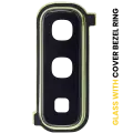 Back Camera Lens With Cover Bezel Ring Compatible For Samsung Galaxy Fold 4G (F900) / Fold 5G (F907) (Martian Green)